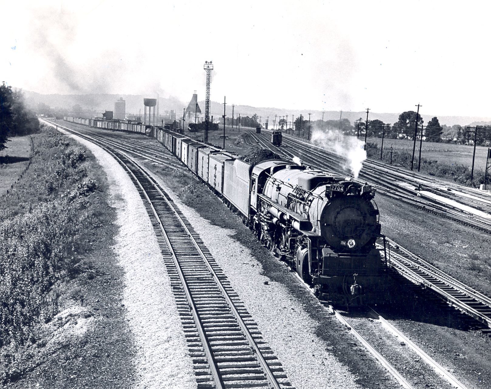 N&W coal train